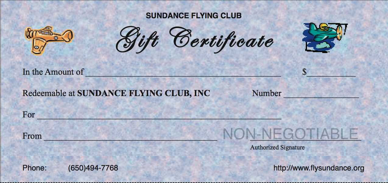 Give the gift of flight for any occasion